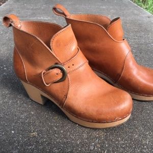 Swedish Hasbeens Clog Boots with Buckle